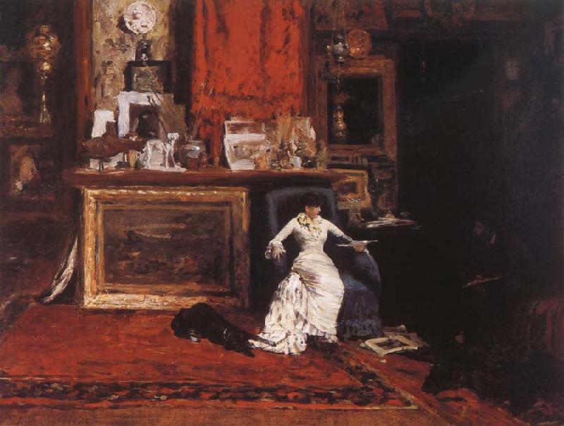 William Merritt Chase The Studio view